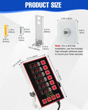Commercial Kitchen Timer for Cooking, 6 Channel Timer Restaurant Kitchen Supplies, Heavy-Duty Timer - Stainless Steel | Digital LED Technology | Reminder Function | Loud Alarm