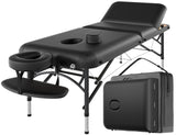 CLORIS 84" Professional Massage Table Portable 3 Folding Lightweight Facial Salon Spa Tattoo Bed Height Adjustable with Carrying Bag & Aluminium Leg Hold Up to 1100LBS