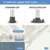 TABEKE Toilet Safety Rails for Seniors, Adjustable Height & Width Toilet Safety Frames with Handles, Foldable Toilet Rails for Disabled Elderly Fit Most Toilets (w. Suction Cups)