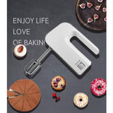 Hand Mixer Electric Handheld Mixer with 5 Speed and Turbo Button Includes Sturdy Beaters and Dough Hooks