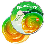 WATERELF Transparent Putty Slime for Kids, Fidget Sensory Artistic Therapy Putty Toys for Boys Girls Adults, Stress Relief Non-Sticky, Orange/Blue