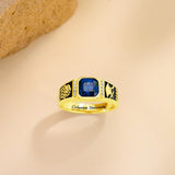 Oseew 2027 Men Class Ring High School Graduation (Yellow Gold)