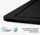 Large Cork Bulletin Board 48" x 36", Felt Pin Board, Black