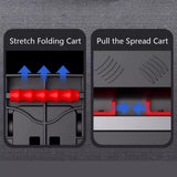 Platform Truck Cart Small Trolley Lightweight Express Trailer Fully Foldable Flatbed Portable Hand-Pulled Cart