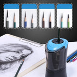 Electric Pencil Sharpener Fully Automatic Pencil Sharpener Small and Portable Electric Pencil Sharpener Five-Speed