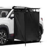 Portable Shower Tent for Camping Car Awning Privacy Shower Tent with Easy SUV/Truck Install Spacious Changing Room Waterproof, Black