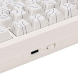 Yoidesu 75% Wireless Mechanical Keyboard Hot Swappable RGB (White)