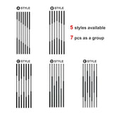 Adjustable Black Room Divider (1ft-10ft) - Slish Hollow Metal Versatile Floor-to-Ceiling Partit & Detive Wall Accent (C-7pcs 90.55in) for Home/Office