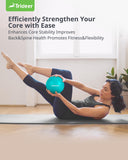 Trideer Pilates Ball 9 Inch Core Ball, Small Exercise Ball with Exercise Guide Barre Ball Mini Yoga Ball for Pilates, Yoga, Core Training, Physical Therapy, Balance, Stability, Stretching (‎Turkis) Trideer