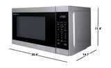 SHARP Countertop Microwave Oven with Removable 12.4" Carousel Turntable, 1000 Watt, 1.1 Cubic Feet, Stainless Steel