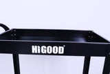 HIGOOD Heavy Duty Service Utility Cart,2 Shelf Steel, 800-Pound Capacity, 35.6 x 18.1x38-Inch Black