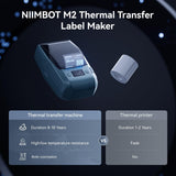 NIIMBOT M2 Thermal Transfer Label Maker, Tapes No Fading for Office Lab Use
