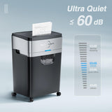 Paper Shredder, 20-Sheet 60 Mins Nonstop Heavy Duty Paper Shredder for Office