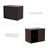 Alera ALELS593020ES Open Office 29-1/2 in. x 19-1/8 in. x 22-7/8 in. Low Storage Cabinet Credenza - Espresso Alera