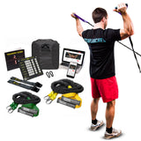 Crossover Symmetry Shoulder System Includes Two Sets of Resistance Bands Attachments Training Guide Exercise Chart Online Workouts for Home Fitness Rehab Rotator Cuff Exercises (Novice, Door Belts)