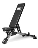 Mikolo Weight Bench - 1300 Weight Capacity and 40 Adjustable Positions for Full Body Workouts, Incline, Decline and Flat Setting for Garage and Home Gym, Black