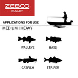 Zebco Bullet MG Spincast Fishing Reel, Size 30 Reel, Ultra-Lightweight Magnesium Body, Changeable Right- or Left-Hand Retrieve, Oversized Non-Slip Handle Knob, Dark Silver, Clam Packaging