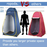 ropoda Pop Up Tent 83" x 48" x 48" Upgrade Privacy Tent, Porta-Potty Changing Portable Changing Room Includes 1 Removable Bottom,8 Stakes,1Removable Rain Cover,1 Carrying Bag