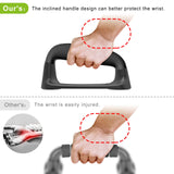 Kipika Push Up Bars - Stable Non-Slip Pushup Handles with Soft Grip - Ideal for Floor Strength Training of Chest and Arms - Black Kipika