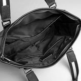 Handbag Men's Genuine Leather Bag Horizontal Inscription Laptop