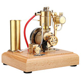 MechPuConToy Engine Model Kit That Works, Stirling Water-Cooled Miniature Engine Model with Cooling Water Tank and Circulating Gear Pump, Physics Science Experiment for Youth Adult