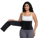 Wlitri Waist Trainer Belt Waist Cincher Trimmer Ab Belt Tummy Control Body Shaper with Triple Wrap Women and Men Black M