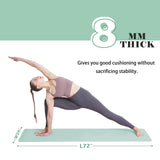 UMINEUX Extra Thick 1/3'' Non Slip Yoga Mats for Women, Eco Friendly TPE Fitness Exercise Mat with Carrying Sling & Storage Bag UMINEUX