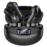 Wireless Earbuds, Bluetooth 5.4 Headphones HiFi Stereo/Crystal Clear, Black