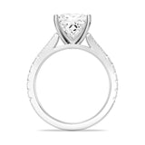 MSBLUE® Size 7 2ct Princess Cut Moissanite Engagement Ring