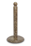 TheWolfard Handmade Fossil Grey Marble Paper Towel Holder – Natural Stone Stand with Subtle Fossil Patterns – Luxury Countertop Decor for Kitchen & Bathroom – Elegant Gift Idea