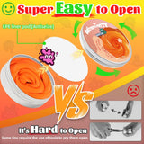 WATERELF Play Putty Slime for Kids, Fidget Sensory Artistic Therapy Putty Toys for Boys Girls Adults, Stress Relief Non-Sticky, 3.11 Inch 3.2 Oz – Orange
