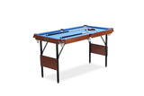 5.5-Foot Folding Billiard/Pool Table (Blue Original) RACK