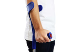PEPE Mobility Forearm Crutches for Adults (x2 Units) Open Cuff, Adjustable Height, Aluminium, Lightweight Elbow Crutches, Blue, Made in Europe