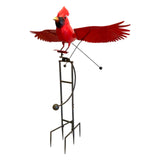 Esschert Staked Metal Giant Flying Cardinal Rocker, 84" H