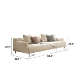 NessCarsti 3-Seater Living Room Sofa, Modern Leisure Modular Sofa,82.6"
