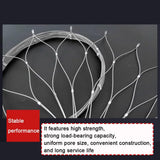 Stainless Steel Woven Mesh Rolls, Wire Rope Mesh Garden Fences, Stair Safety Nets, Decorative Fishing Nets, Wall Decoration Nets, High-Altitude Fall Protection Nets, Balcony Safety Nets(4x7m)