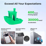 Creality K2 Plus 3D Printer, Support Multi Color Printing Needs CFS, Max 600mm/s Fast Printing