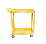 HIGOOD Heavy Duty Service Utility Cart,2 Shelf Steel, 800-Pound Capacity, 35.6 x 18.1x38-Inch Yellow