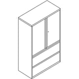 Series Lateral File Cabinet with Storage, Letter/Legal, 2-Drawer
