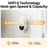 anyfree Solar Doorbell Camera Wireless Video No Subscription Local/Cloud Storage, 2K HDR Wide-Angle, AI Smart Motion Detection, 2.4/5G WiFi, 2-Way Talk, Night Vision, Compatible with Alexa, (2nd-Gen)