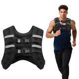 Ragebby Weighted Vest, 20lb for Men, Women with Reflective Stripe, Weight Vests Adjustable for Workout, Strength Training, Running, Fitness, Muscle Building, Weight Loss