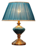 Bedside Desk Lamp Blue Luxury Decoration Living Room Bedroom Library Study Office Lighting Table Lamps American Minimalist End Table Desk Lamp