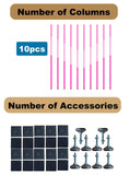 Metal Room Divider - Modern DIY Floor-to-Ceiling Partit for Home Office, Girls' Bedroom, nding PoSeparator Panel, Idea Divider Solut