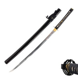Hand Forged 1060 Carbon Steel Crane Black Katana Full Tang Sword