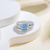 Oseew 2027 Custom Birthstone Class Ring for Women Men (Cushion)