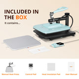 Heat Press Machine for T Shirts - 15x15 Swing Away Shirt Press Machine - Professional Heat Press for Sublimation