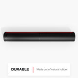 Peloton Reversible Workout Mat | 71” x 26” with 5 mm Thickness, Premium Heavy-Duty Floor & Yoga Mat, Tear & Scratch Resistant,Black, Red Peloton