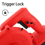 Mini Leaf Blower Red,2-in-1 Cordless Small Blower with 4.0Ah Battery and Charger,21v Blower