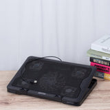 Laptop Cooling Pad Plastic Notebook Cooler Stand with 5 USB Fans