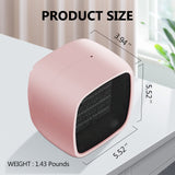 Portable Space Heater, YOUCIDI 1000W/800W Ceramic Electric Heater, Compact Small Warmer, Heat Up in 2 Seconds, Safe and Quiet for Office Room Desk Indoor Use